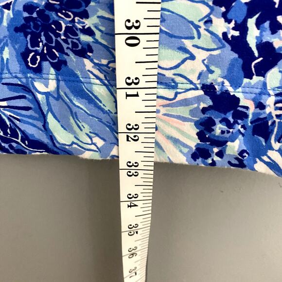 Lilly Pulitzer Coastal Blue Catch N Keep Jersey Knit Preppy Bartlett Dress S - Picture 5 of 9